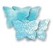 Nippies Turquoise Blue Sequin Tie Dye Lace Butterfly Waterproof Self Adhesive Fabric ...