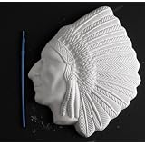 Paint It Yourself American Indian Plaster Plaque W/hanger Hook