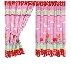 Character World Peppa Pig Polka Dot Curtains with Tie Backs, 72 Inch