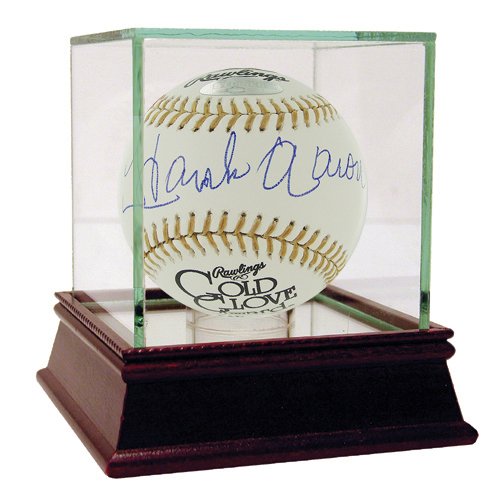 Steiner Sports MLB Atlanta Braves Hank Aaron Gold Glove Signed Baseball