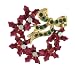 

Christmas Rhinestone Wreath Pin Brooch