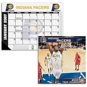 JF Turner Indiana Pacers 2007 Wall and Desk Calendar Set