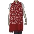 Red Wrap Stoles Wool Embroidery India 80 x 29 inches