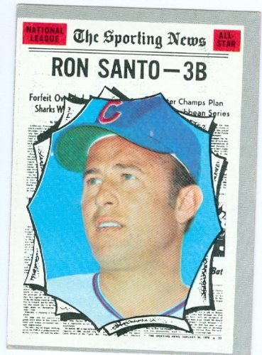 Ron Santo baseball card 1970 Topps #454 (Chicago Cubs) 67