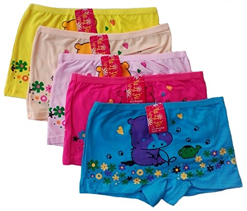 Ya Li Ya Girls Boyshort Underwear 5 Pack (3-4 years)