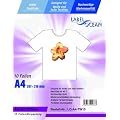 10 Blatt DIN A4 Textilfolie - T-shirt Folie f�r wei�e und helle Textilien