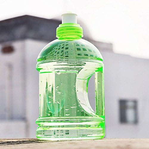 1L Sport Big Large Drink Water Bottle Cap Kettle BPA Free Gym Training--Green