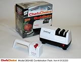 Chefs Choice 100 430 Combo Pack (Electric and Manual Serrated Knife Sharpener) by Chef'sChoice
