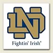 AbsorbaStone Coaster set~ Notre Dame Fighting Irish ~ 4 Tile Drink Coasters ~...