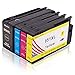 Toner Kingdom Replacement For HP 950XL 951XL Ink Cartridge Compatible With HP Officejet Pro 8600 8610 8620 8630 8640 8660 8615 8625 251dw 271dw Printer (Black, Cyan, Yellow, Magenta)
