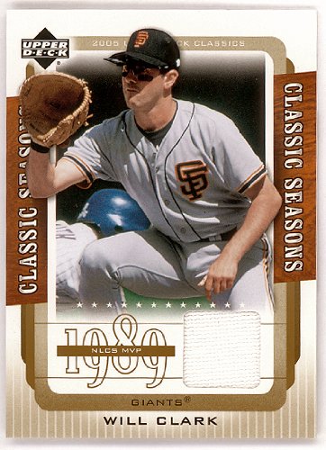 Will Clark 2005 Upper Deck Classics Game Worn Pants San Francisco Giants