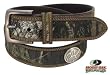 Mossy Oak Collegiate Belt with Leather Trim