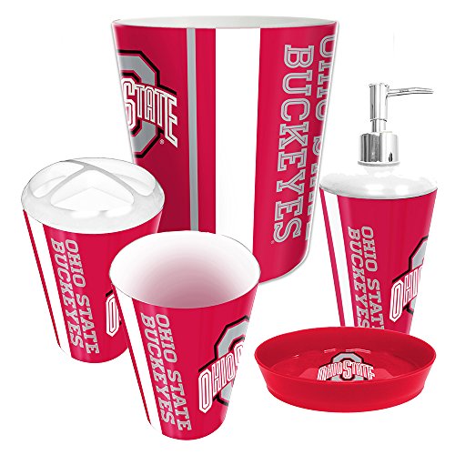 NCAA Complete Bathroom Accessories 5pc Set