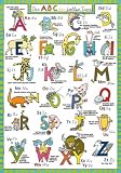 Kunstdruck Poster: Gabriele Altevers "ABC der tollen Tiere" 48 x 68