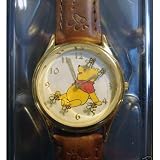 Winnie the Pooh Unisex Watch - Gold & Brown Leather
