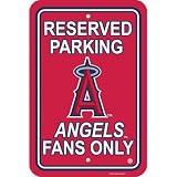 Parking Sign - MLB Baseball - Los Angeles Angels of Anaheim "Angels Fans Only" by Freemont Die