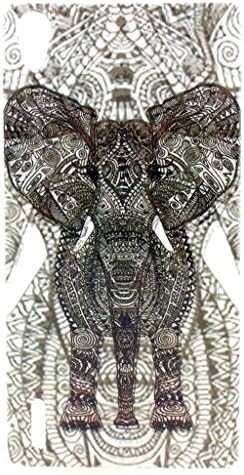 P7 Case,Huawei P7 Case,Gift_Source- Tribal Elephant Shadow Silicone Case Soft TPU Case Slim Soft Nature TPU Scratch-Proof Case for Huawei Ascend P7 Case,Sent Screen Protector + Stylus Pen