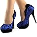 Show Story Sexy Two Tone Closed-Toe Lace Platform High Heel Stiletto Pumps,LF30443