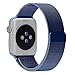 Apple Watch Band 42mm, HuanlongTM Milanese Magnetic Closure Clasp Bracelet Metal Watch Band, Milanese Loop Stainless Steel Mesh Replacement Wrist Band Strap for Apple Watch Sport Edition (42mm Blue)