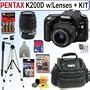 Pentax Digital Camera Pentax K200D 10.2MP With Shake Reduction 18-55MM F/3.5-5.6 Lens and 50-200MM F/4-5.6 ED Lens + 4GB Deluxe Accessory Kit