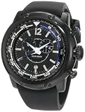 Glam Rock Men's GW20137 Miami Beach Chronograph Black Dial Black Silicone Watch