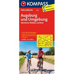 Augsburg und Umgebung - Westliche W�lder - Lechfeld 1 : 70 000: Radkarte. GPS-genau
