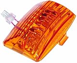 Adjure FT1002 Amber Front LED Replacement Motorcycle Fender Tip Light for Harley Davidson FL