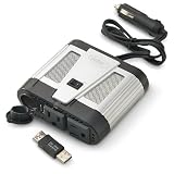 I-Tec T2011150 Watt Power Inverter with Dual 110V Outlets, iPod Quick Charge Adaptor, and USB Port for Use with Most Cell Phones, Laptops, and More
