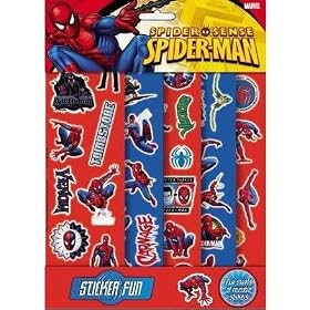 Spiderman Sticker Fun 5 Sheets of Stickers