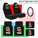 Universal Wild Cherry Design Car Truck SUV Seat Covers, Floor Mats and Steering Wheel Cover Set with Bonus Purple Slice