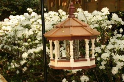 Small Post Mount Spindle Ivory/Red Trim