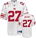 Brandon Jacobs Jersey: Reebok White Replica #27 New York Giants Jersey - Large