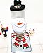 EIALA Christmas Decoration Santa Toilet Seat Cover & Rug & Tissue Box Cover Bathroom Set Gift (Black, Chrismas Snowman)