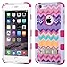 Iphone 6 plus case, Luckyphone (TM) Slim Fit IPhone 6 Plus (5.5 inch) Hybrid Triple Layer Tuff Verge Merge Shield Heavy Duty Hard Cover Dynamic Fitted Skin Case Symbiosis Protector + Clear LCD Screen Protector Shield Guard + Touch Screen Stylus Pen (Camo Wave/Hot Pink TUFF w/ stand)