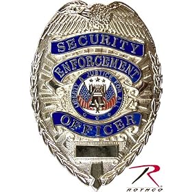 1915 DELUXE SILVER ''SECURITY OFFICER'' BADGE