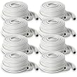 8 Pack of 60' Security Camera Extension Wire 4 PIN DIN Female to Male Video/Power Cable (CVW62)