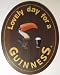 Guinness Extra Stout Irish Beer Pub Lovely Day Toucan 3D Wood Bar Sign