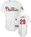 Ryan Howard Philadelphia Phillies Youth Home Replica Jersey with 2009 World Series Patch - Small (8)
