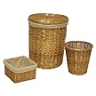 Seville Classics Hamper/ Wastebasket/ Utility Basket Set