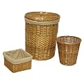 Seville Classics Hamper/ Wastebasket/ Utility Basket Set