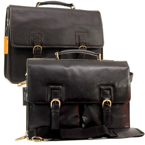 Produkt-Bild: Robuste Aktentasche/Laptoptasche "Gareth" von Ashwood - Gr&ouml;&szlig;e: B 40.5 H 30 T 17 cm