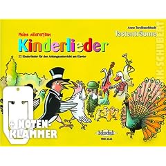 Meine allerersten Kinderlieder inkl. praktischer Notenklammer - 22 sehr leichte (einstimmige) Kinderlieder f�r den allerersten Klavierunterricht mit Begleitung (Tastentr�ume) (broschiert) von Anne Terzibaschitsch (Noten/Sheetmusic)