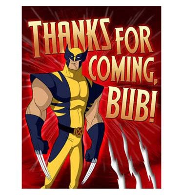 Wolverine Thank You Notes 8ct