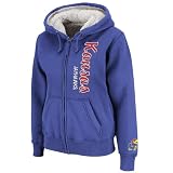 NCAA Kansas Jayhawks Vault Full Zip Fleece Hoodie (Royal, X-Large)