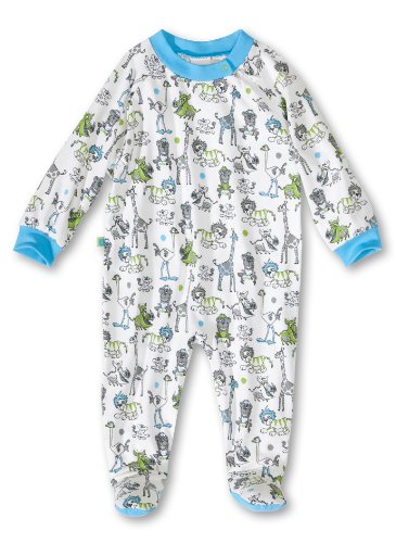 Sanetta Baby - Jungen Schlafanzug (Einteiler), All over Druck 220792, Gr. 62, Blau (10) Preisvergleich