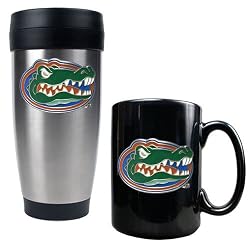 Florida Gators NCAA Stainless Travel Tumbler And Ceramic Mug Set by Great American Products