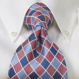 Woven Textured Diamonds Neckwear