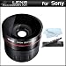 Vivitar Fisheye Lens Accessory Kit For Sony a55 a33 a35 a57 SLT-A55 SLT-A33 SLT -A35 A65 SLT-A65V SLT-A57 DSLR Includes Vivitar Super Wide Angle Fisheye 0.21x Conversion Lens + LensPen Cleaning kit + MicroFiber Cleaning Cloth