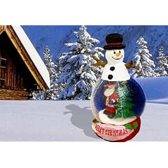 aufblasbarer Schneemann mit Schneekugel H�he 150cm