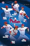 Philadelphia Phillies Team Rollins Howard Lee Halladay Utley Victorino Sports Poster Print - 22x34